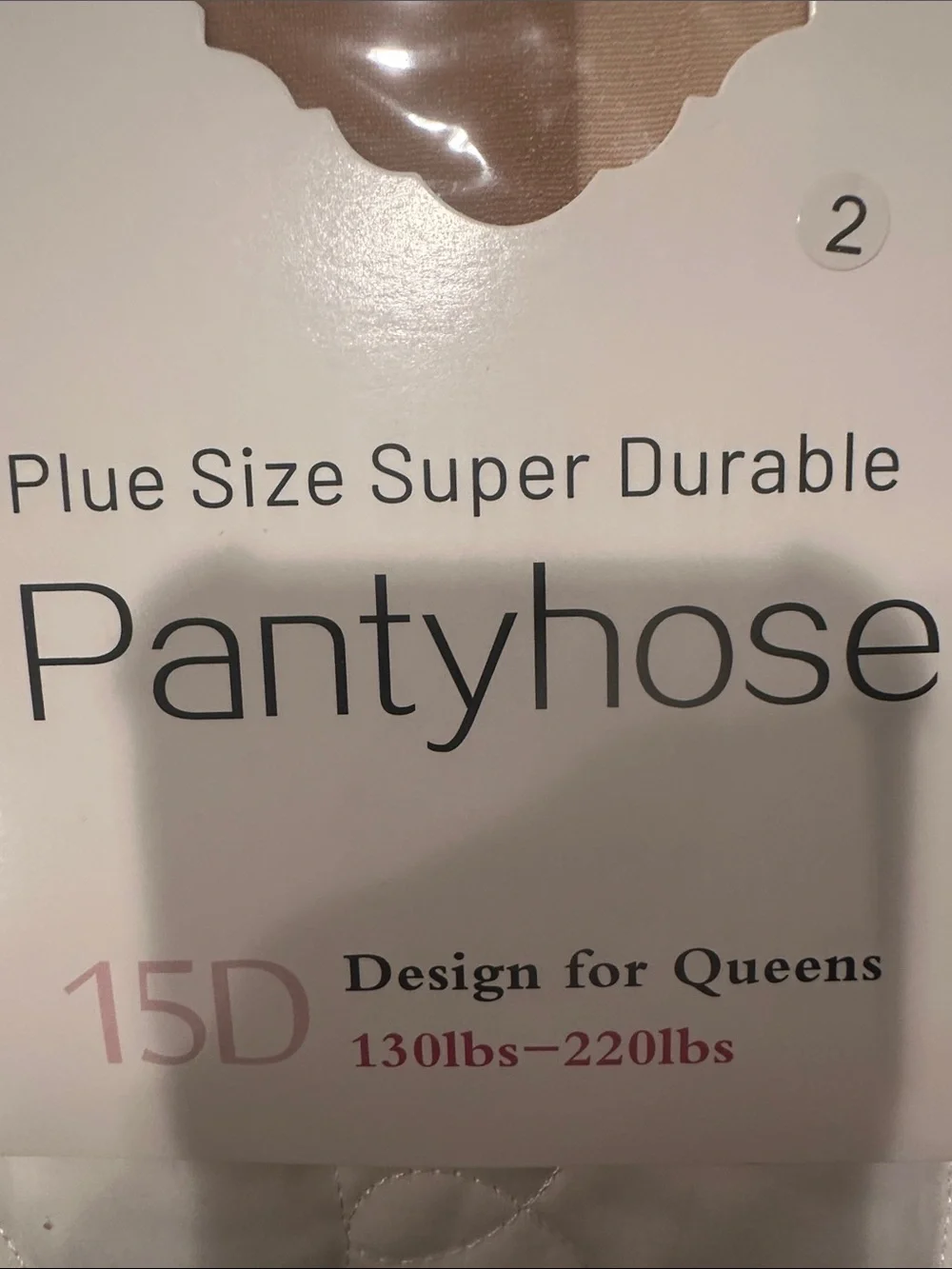 Plus Size Nude 15D Super Durable Pantyhose